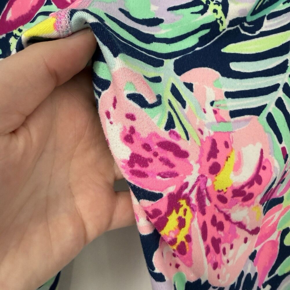 Lilly Pulitzer Luxletic Anika Weekender Cropped Legging Floral Resort Size XL - Picture 8 of 14